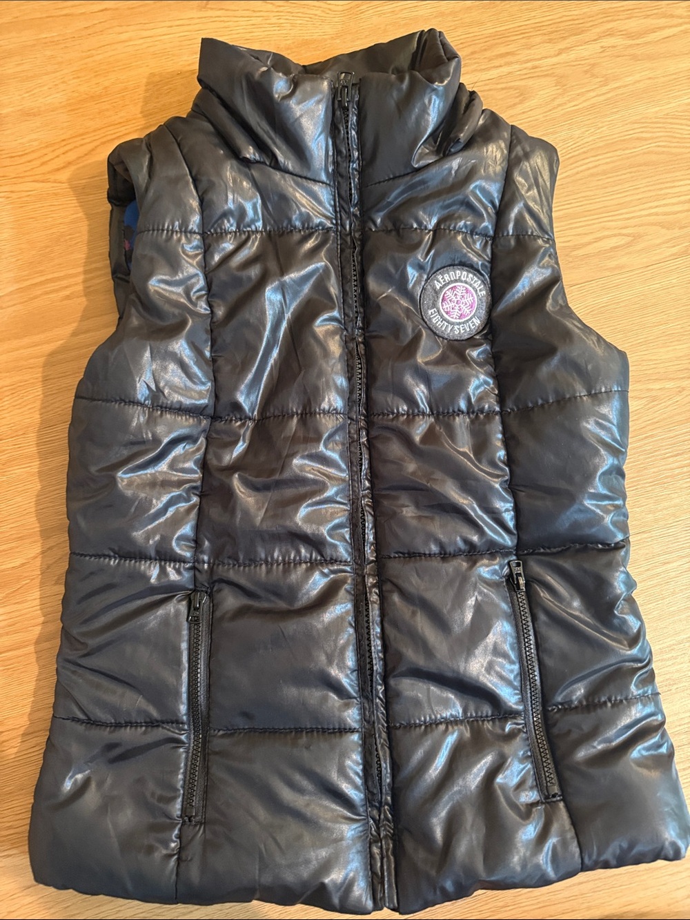 Aeropostale Black Quilted Women’s Puffer Vest